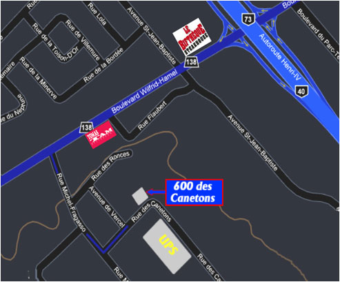 Plan de ville pour se rendre au club �changiste